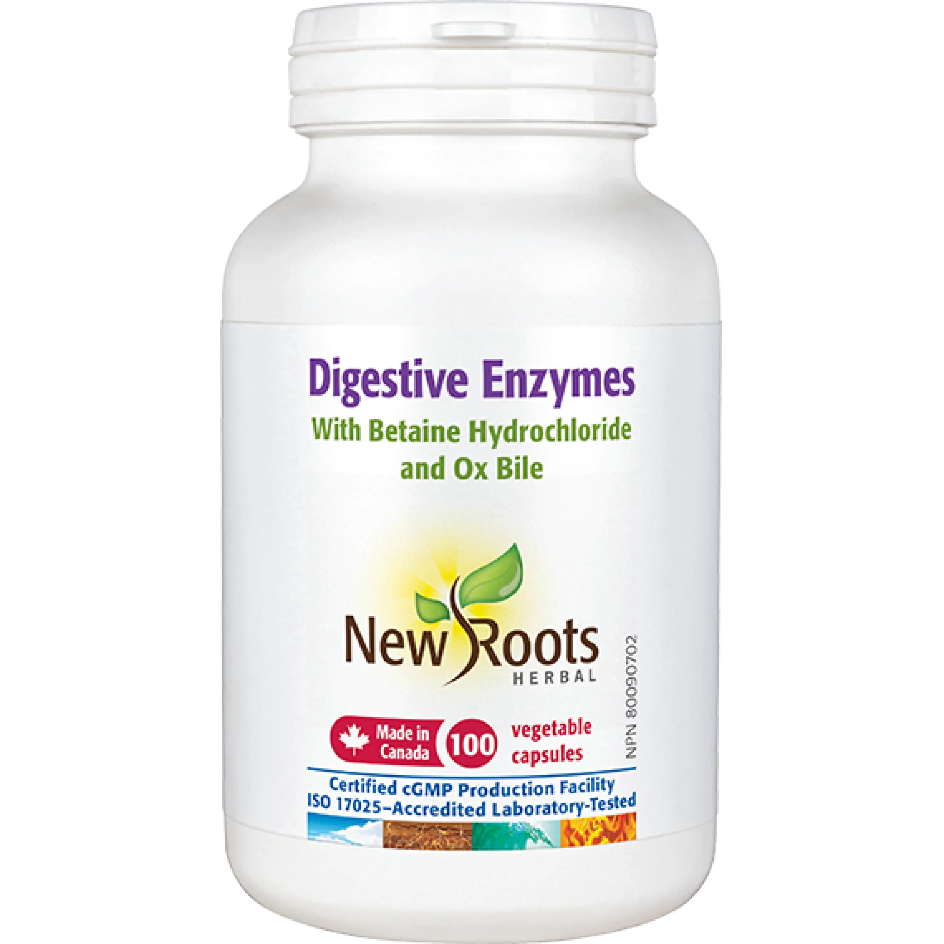 New Roots Digestive Enzymes, 100 capsules