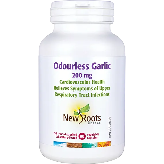 New Roots Odourless Garlic 200mg, 90 capsules