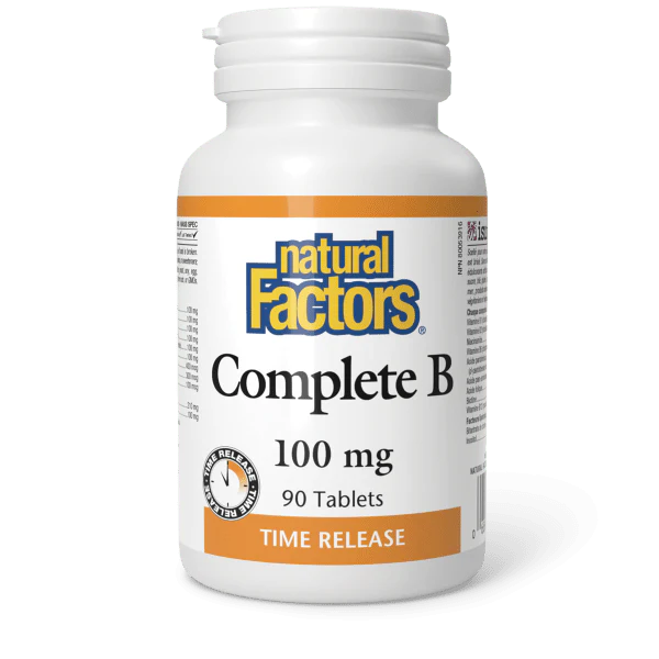 Natural Factors Complete B 100mg, 90 tablets