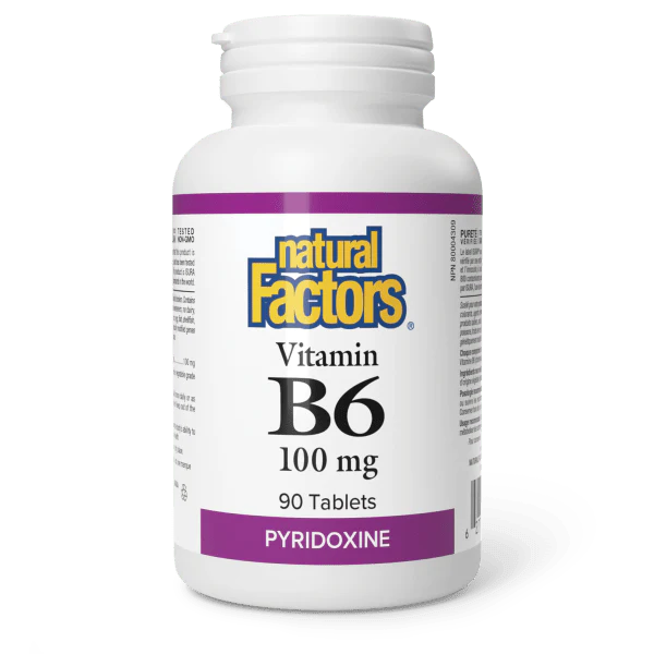 Natural Factors Vitamin B6 100mg, 90 tablets