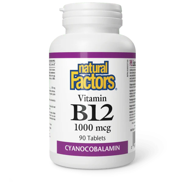 Natural Factors Vitamin B12 1000mcg, 90 capsules