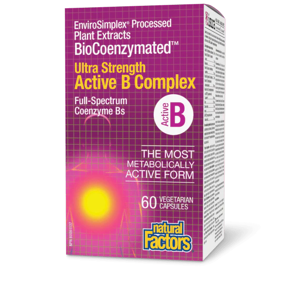 Natural Factors Ultra Strength Active B Complex, 60 capsules