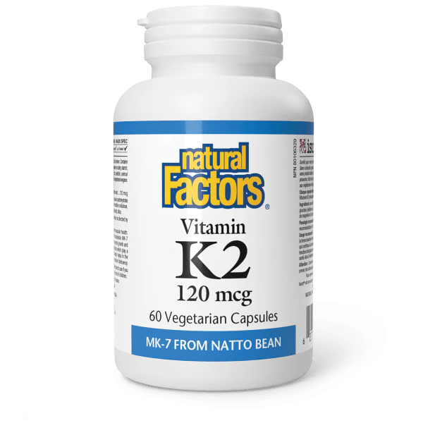 Natural Factors Vitamin K2 120mcg, 120 capsules