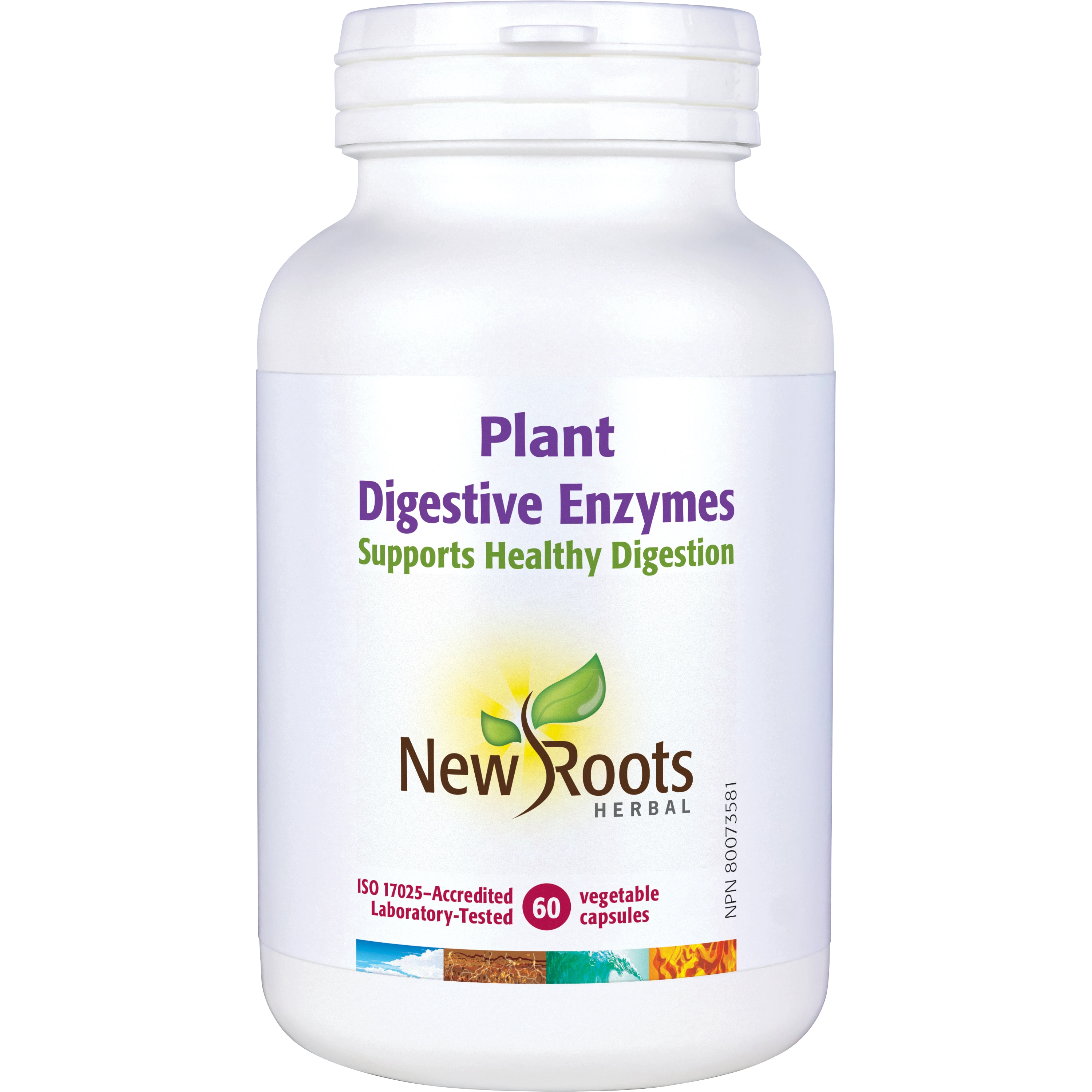 New Roots Plant Digestive Enzymes, 60 capsules