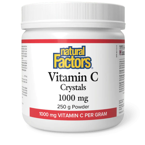 Natural Factors Vitamin C 1000mg Crystals, Various Sizes