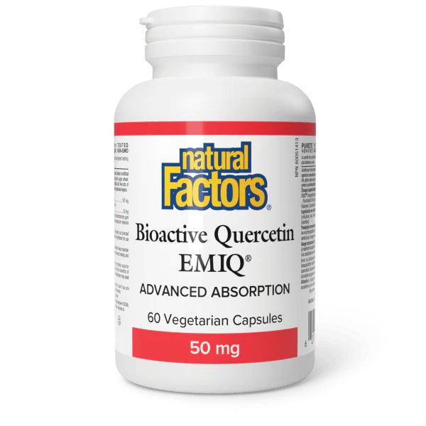 Natural Factors Bioactive Quercetin EMIQ, 60 capsules