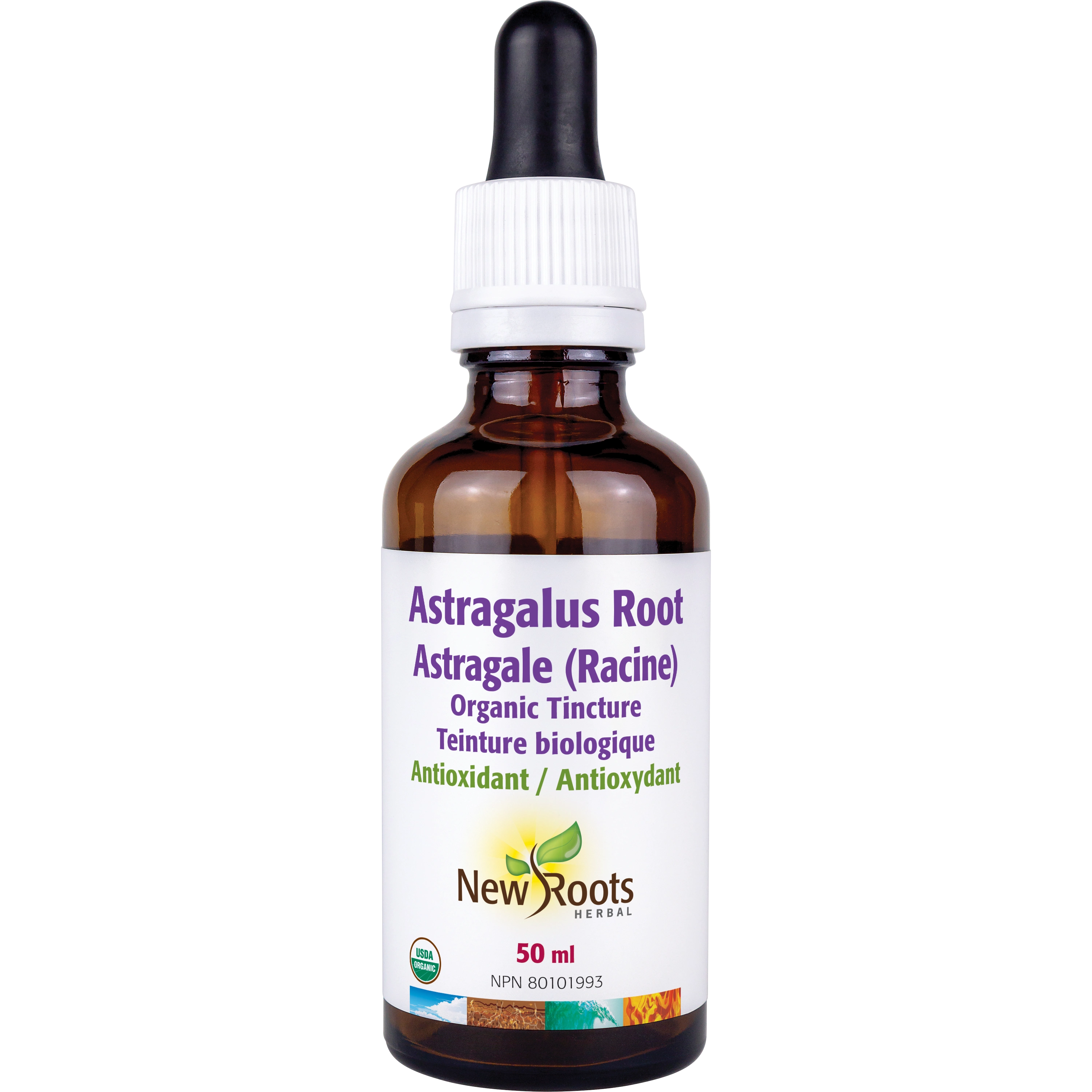 New Roots Astragalus Root Organic Tincture, 50ml