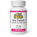 Natural Factors Iron Factors with B12 & Folic Acid, 90 tablets