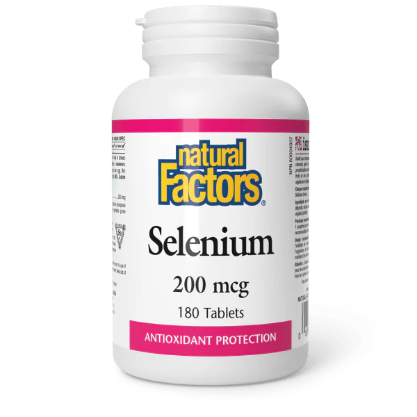 Natural Factors Selenium 200mcg, 180 tablets