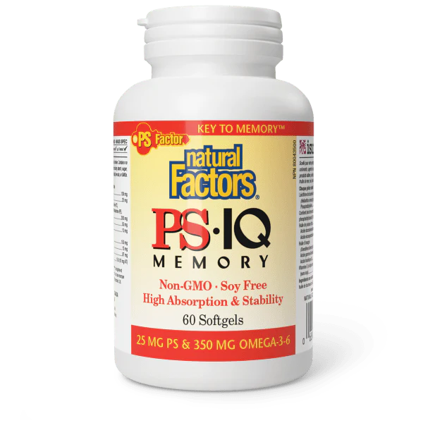 Natural Factors PS IQ Memory, 60 softgels