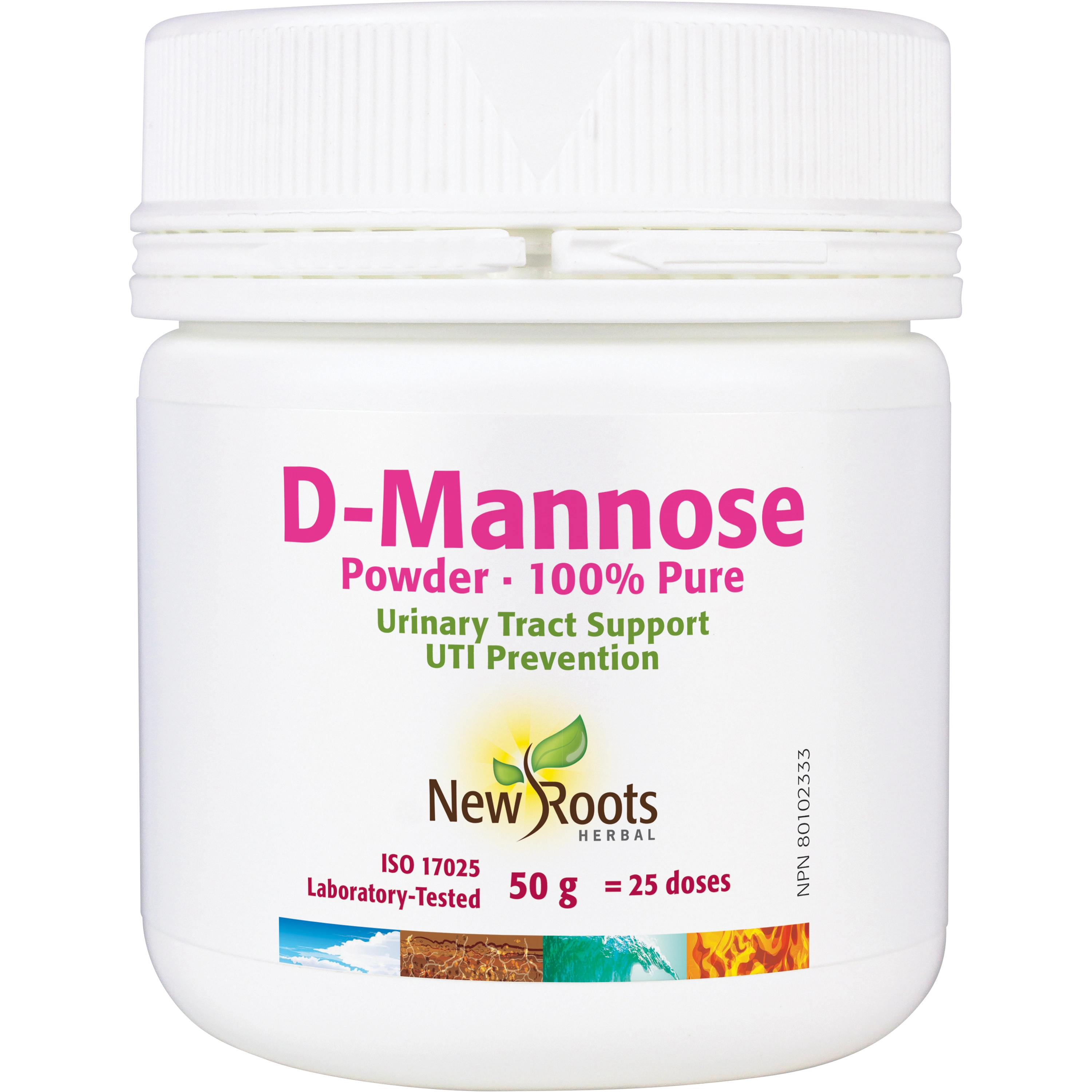 New Roots D-Mannose 100% Pure Powder, 50g