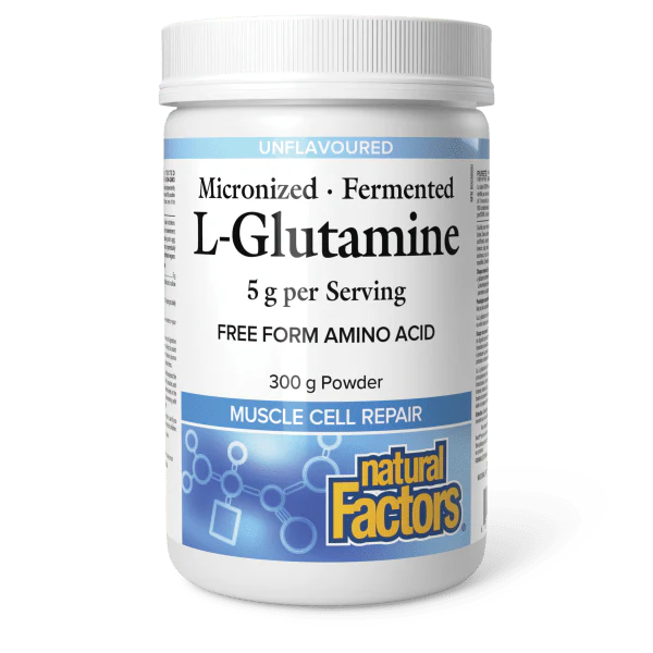 Natural Factors Micronized L-Glutamine Powder, 300g