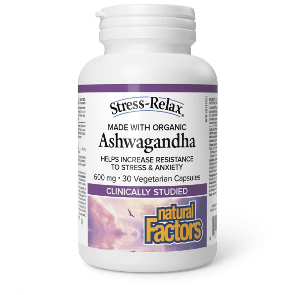 Natural Factors Ashawaganda 600mg, 30 capsules