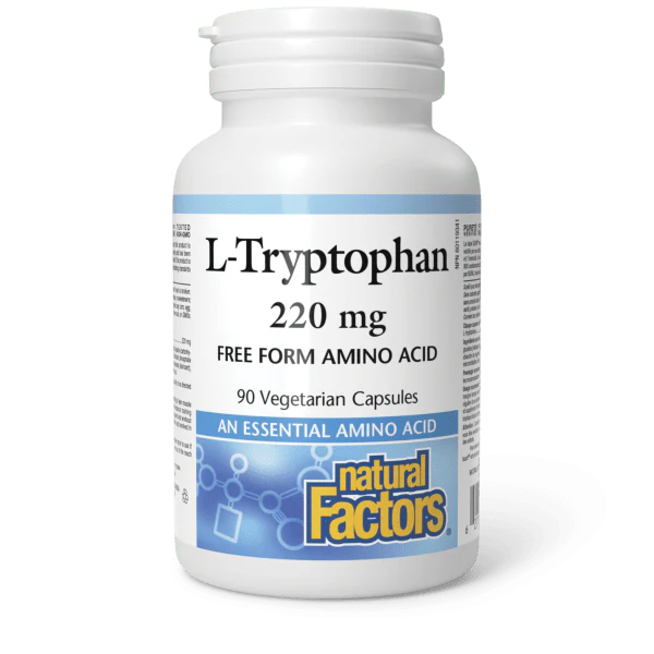 Natural Factors L-Tryptophan 220mg, 90 capsules