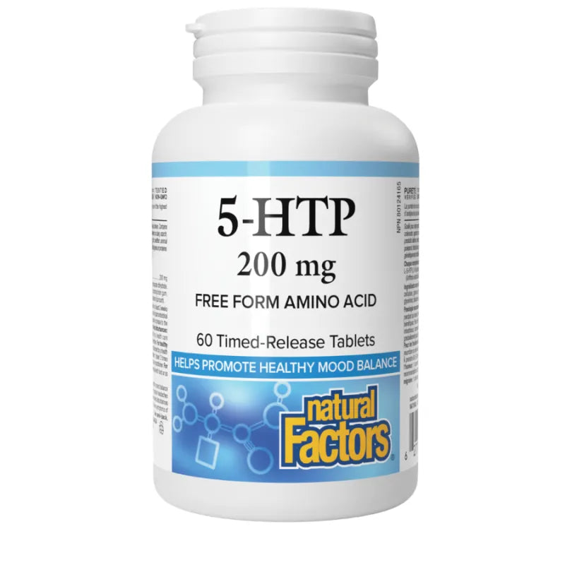 Natural Factors 5-HTP 200mg, 60 tablets
