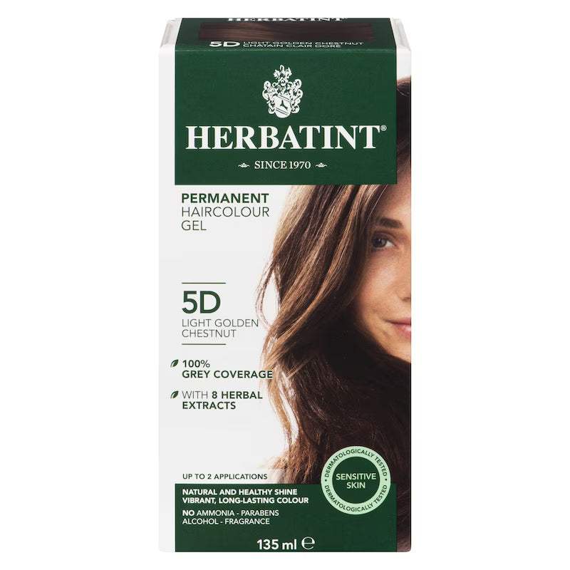 Herbatint Permanent Hair Colour Gel 5D Light Golden Chestnut