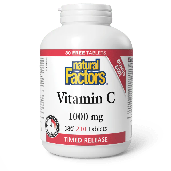 Natural Factors Vitamin C Timed Release 1000mg, 210 tablets