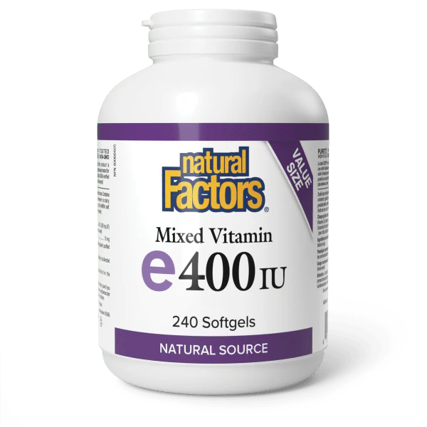 Natural Factors Mixed Vitamin E 400 IU, 240 softgels