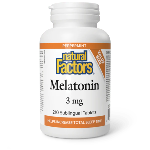Natural Factors Melatonin 3mg, 210 tablets