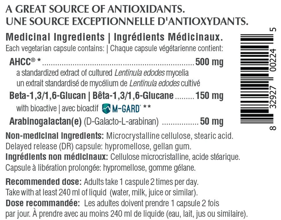 Provita AHCC Complex, 700mg, 60 capsules