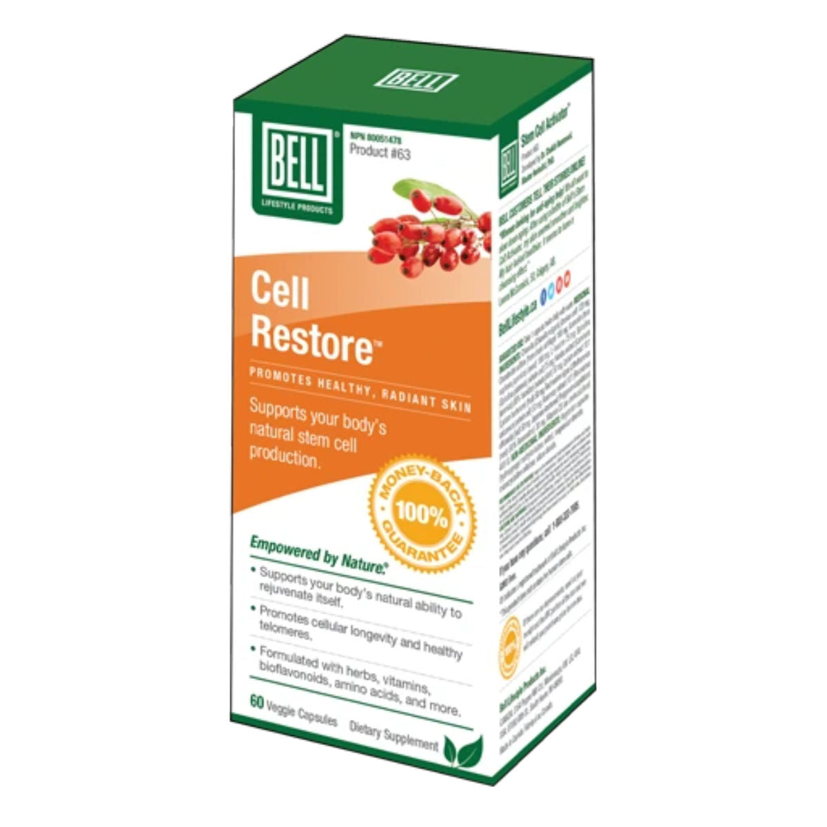 Bell Lifestyle Products, Cell Restore, 60 Capsules