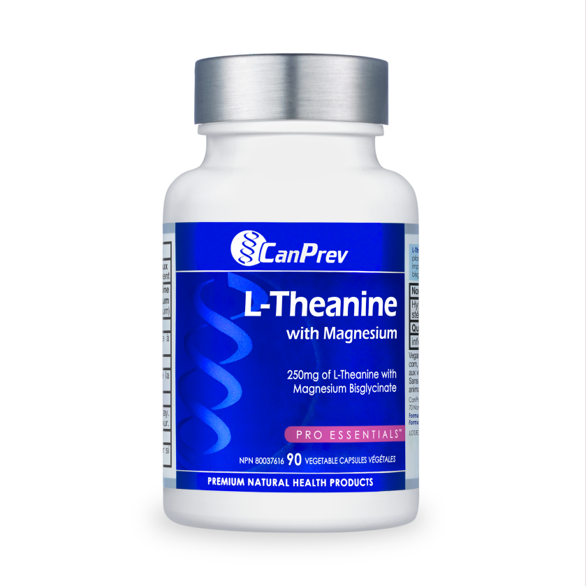 CanPrev L-Theanine 250mg with Magnesium, 90 capsules
