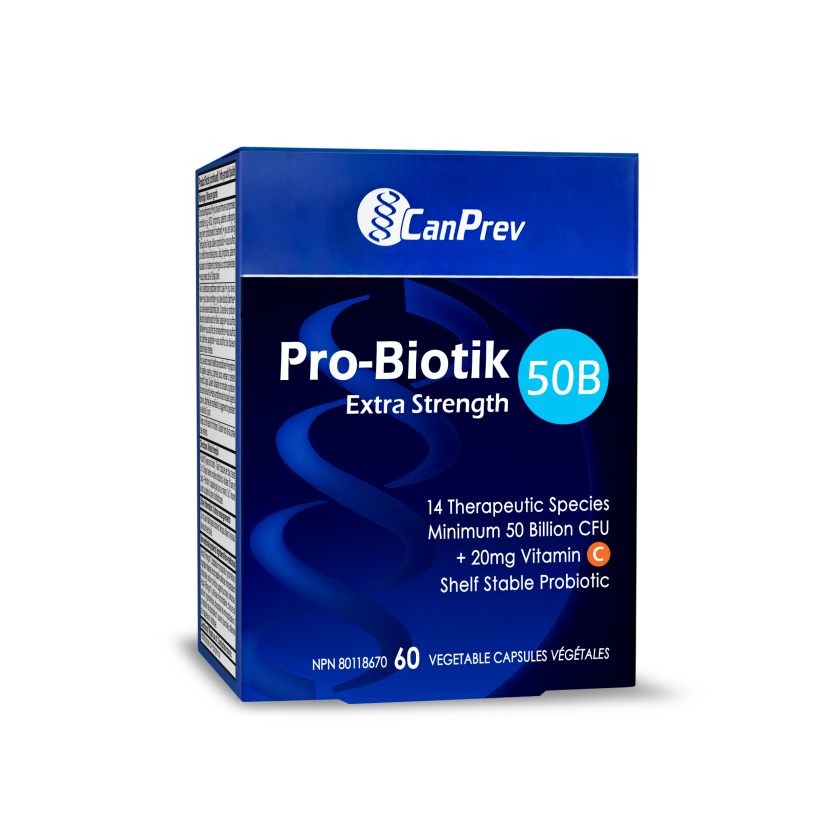 CanPrev Pro-Biotik 50B Extra Strength, 60 capsules