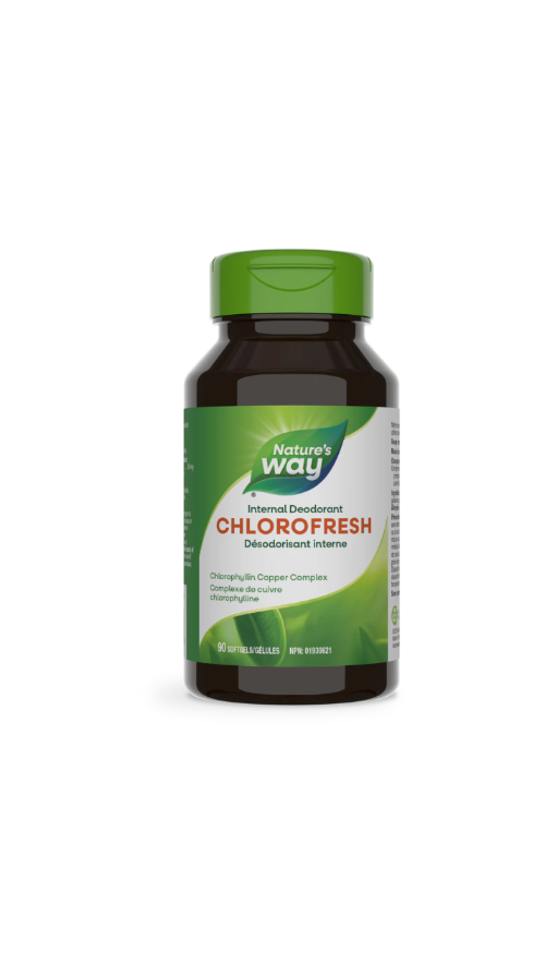 Nature's Way Chlorofresh supplement bottle on a white background