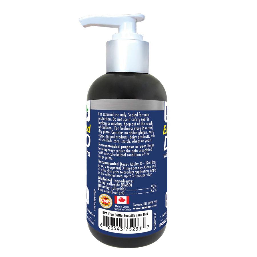 Naka Platinum Enhanced DMSO with Aloe Vera, 130ml