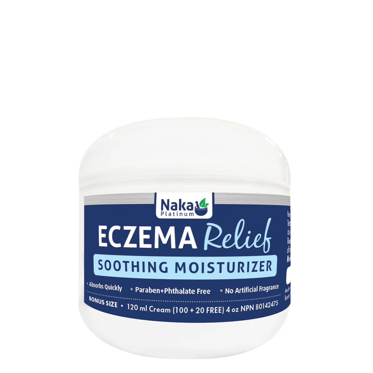Naka Platinum Eczema Relief Soothing Moisturizer, 120ml