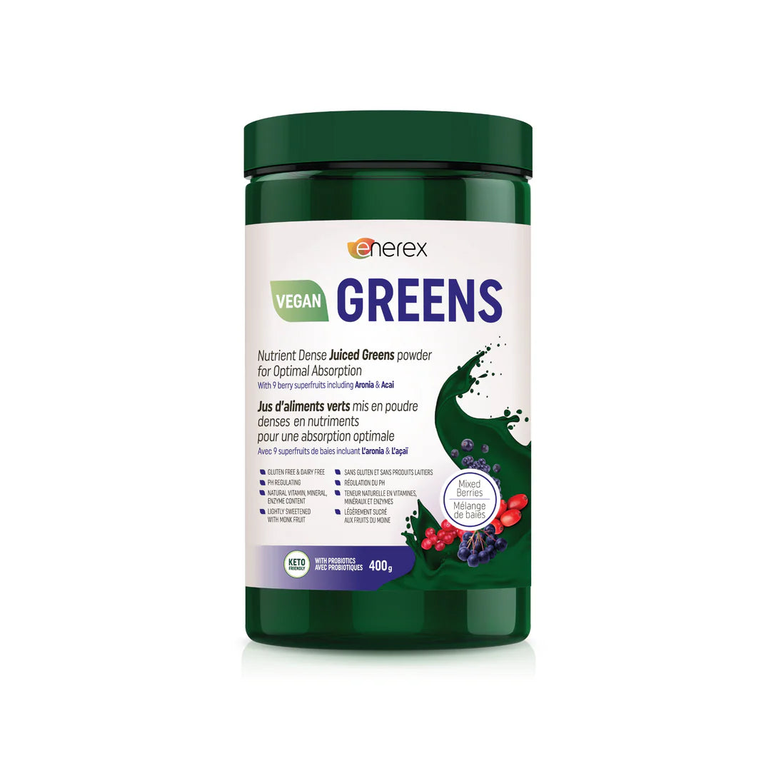 Enerex Greens, Mixed Berries, Various Sizes