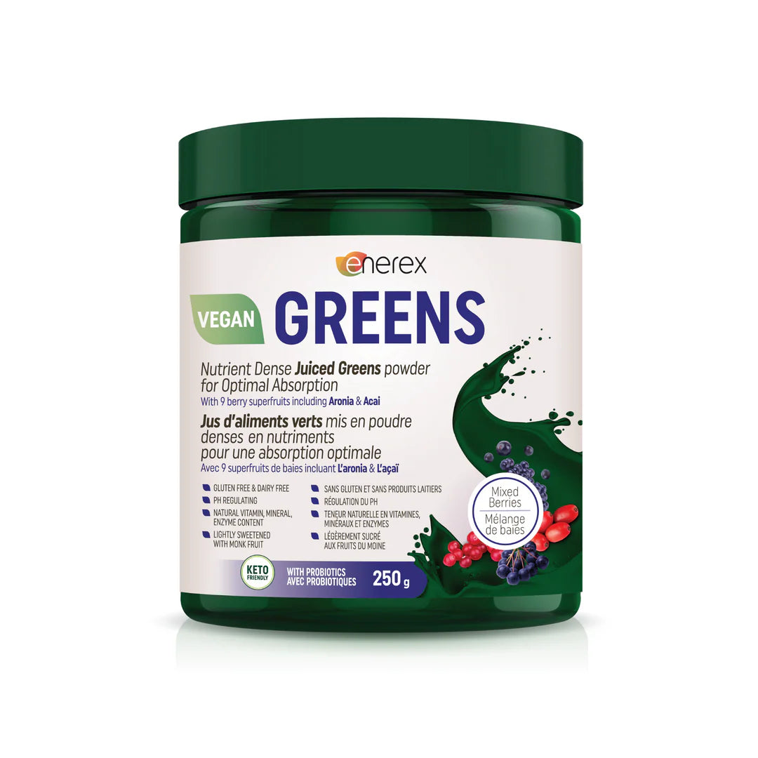 Enerex Greens, Mixed Berries, Various Sizes