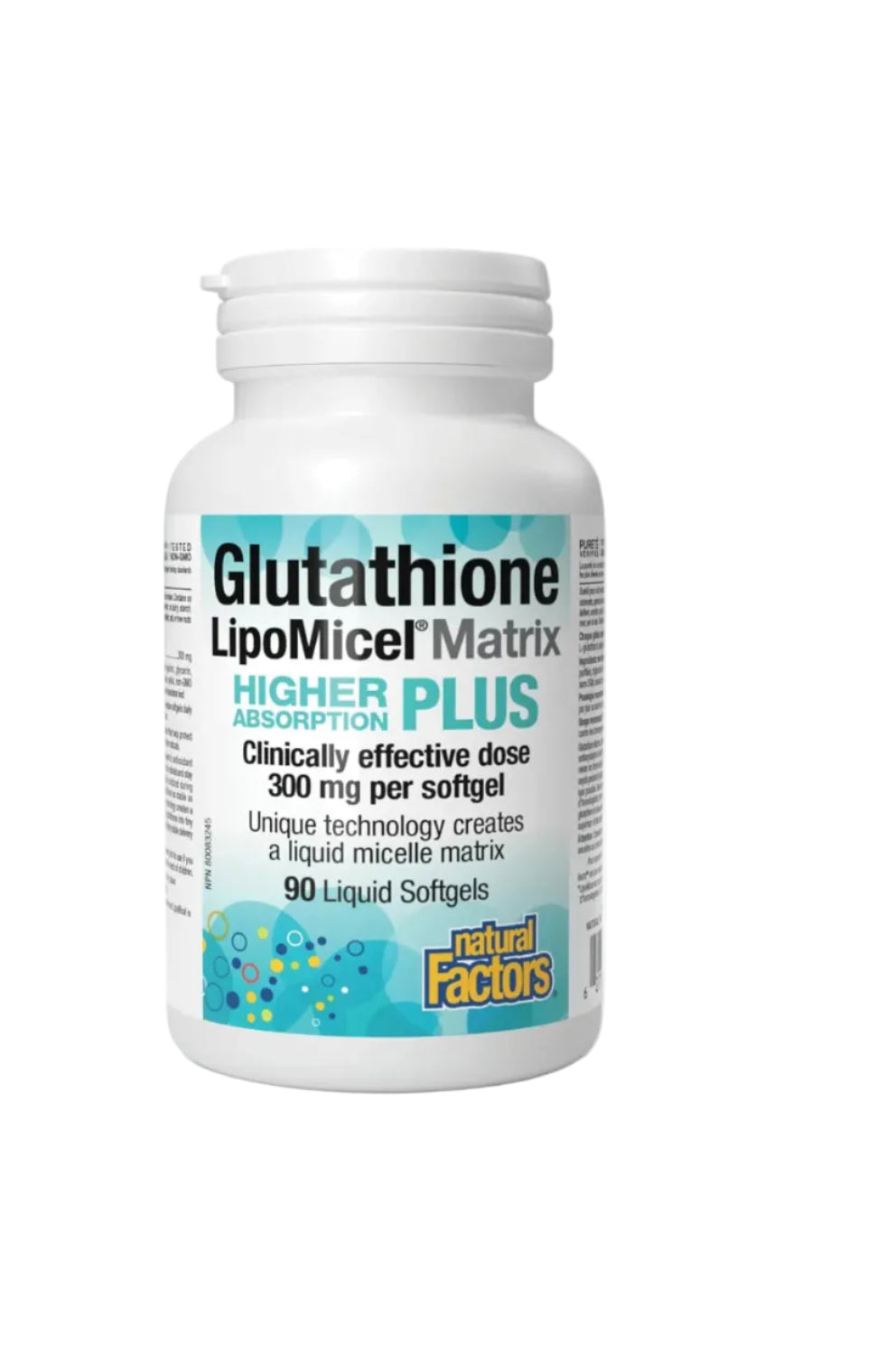 Natural Factors Glutathione LipoMicel Matrix, 300mg