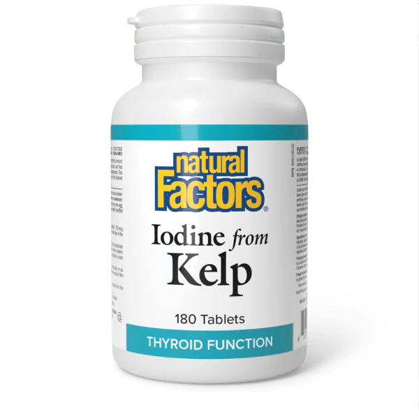 Natural Factors Iodine from Kelp, 180 tablets