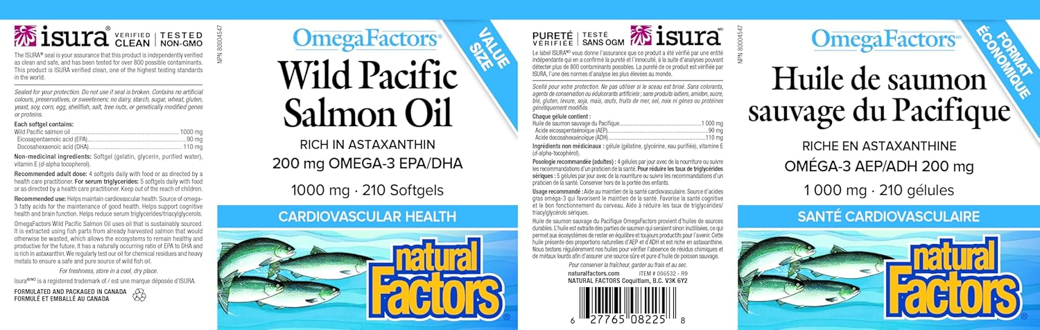Natural Factors Wild Pacific Salmon Oil