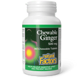 Natural Factors Chewable Ginger 500mg, 90 tablets