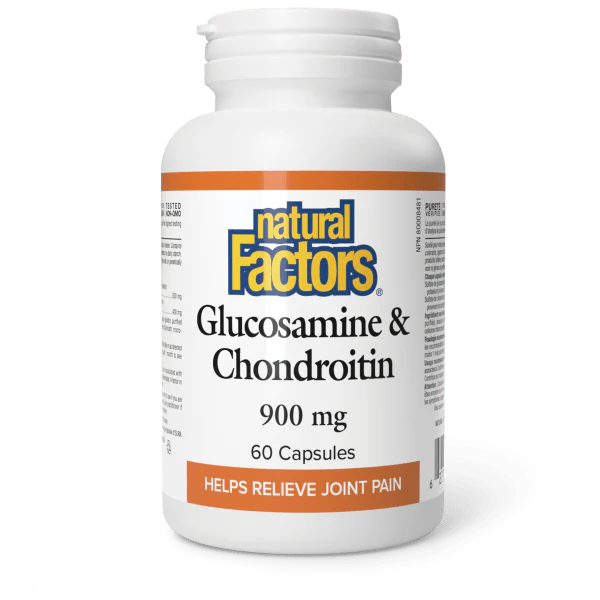 Natural Factors Glucosamine & Chondroitin 900mg, Various Sizes