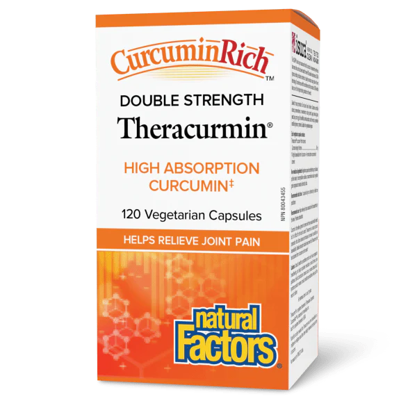 Natural Factors CurcuminRich Double Strength Theracurmin, 60mg, Various Sizes