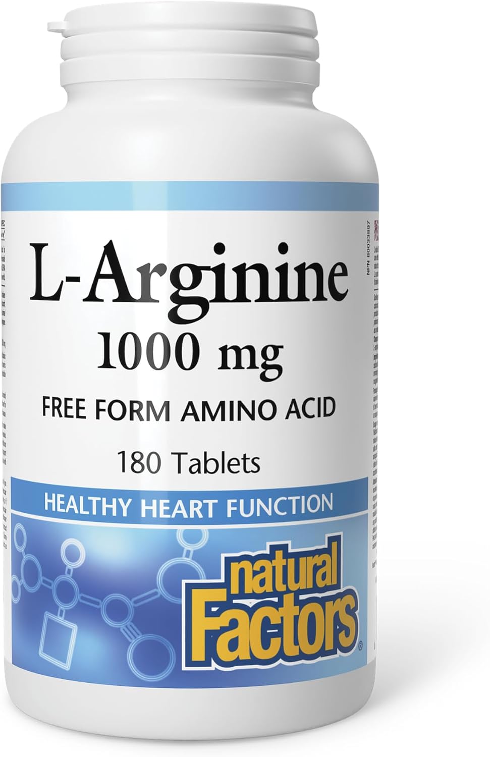 Natural Factors L-Arginine 1000mg Free Form Amino Acid