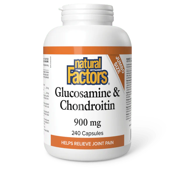 Natural Factors Glucosamine & Chondroitin 900mg, Various Sizes