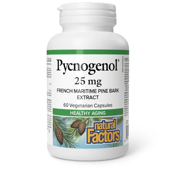 Natural Factors Pycnogenol, 25mg, 60 capsules