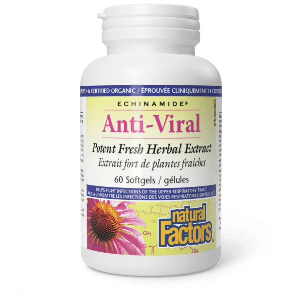 Natural Factors Echinamide Anti-Viral Potent Fresh Herbal Extract, 60 softgels