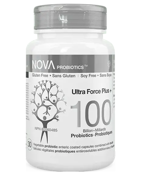 Nova Probiotics Ultra Force Plus + 100 Billion, 30 capsules