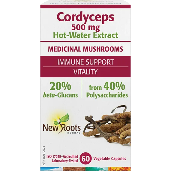 New Roots Cordyceps, 500mg, 60 capsules