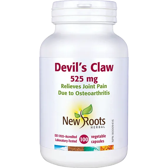 New Roots Devil's Claw 525mg, 100 capsules