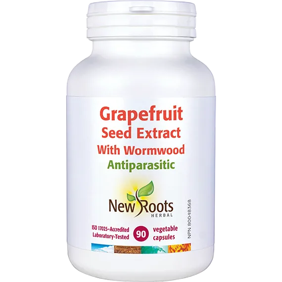 New Roots Grapefruit Seed Extract with Wormwood, 90 capsules