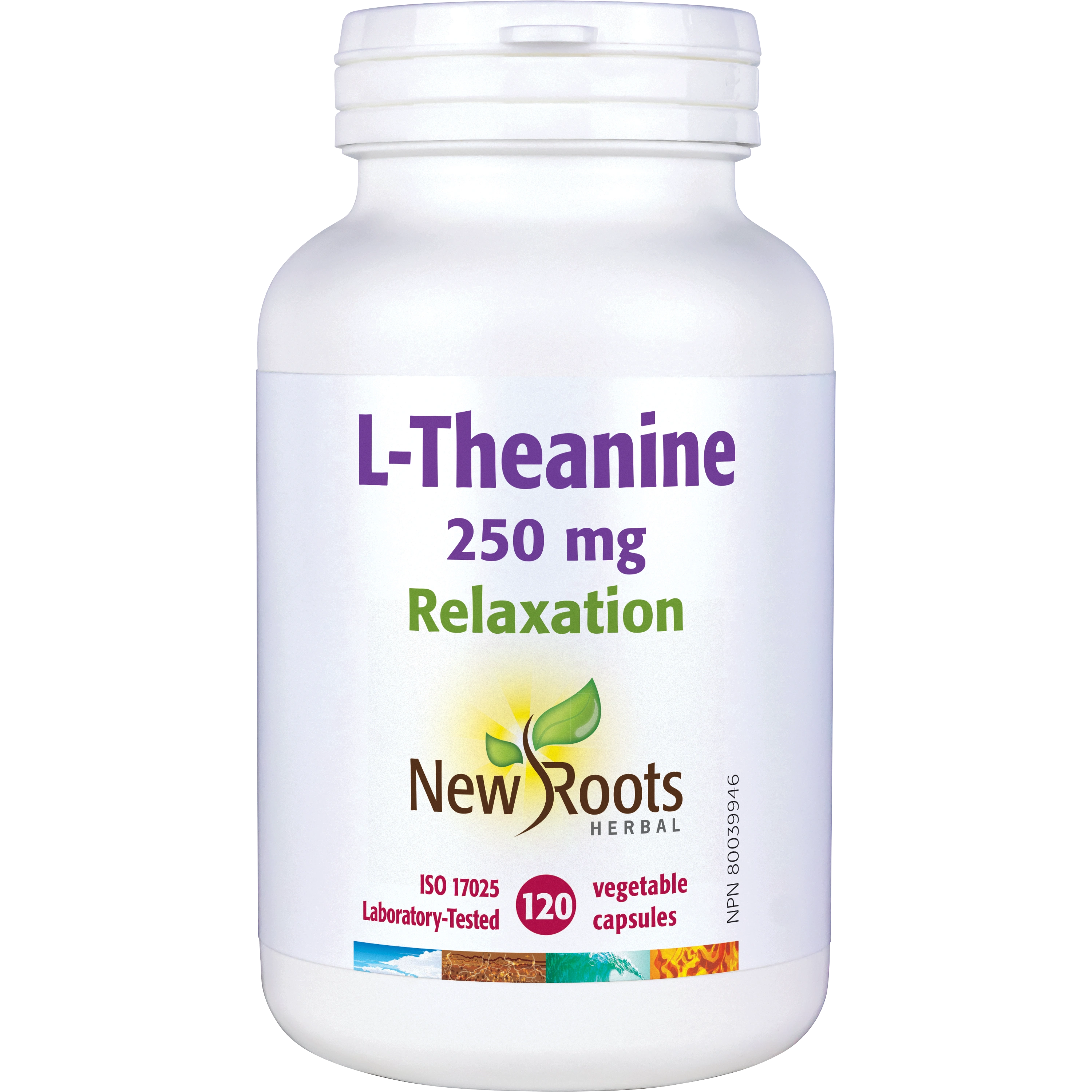 New Roots L-Theanine 250mg, 120 capsules