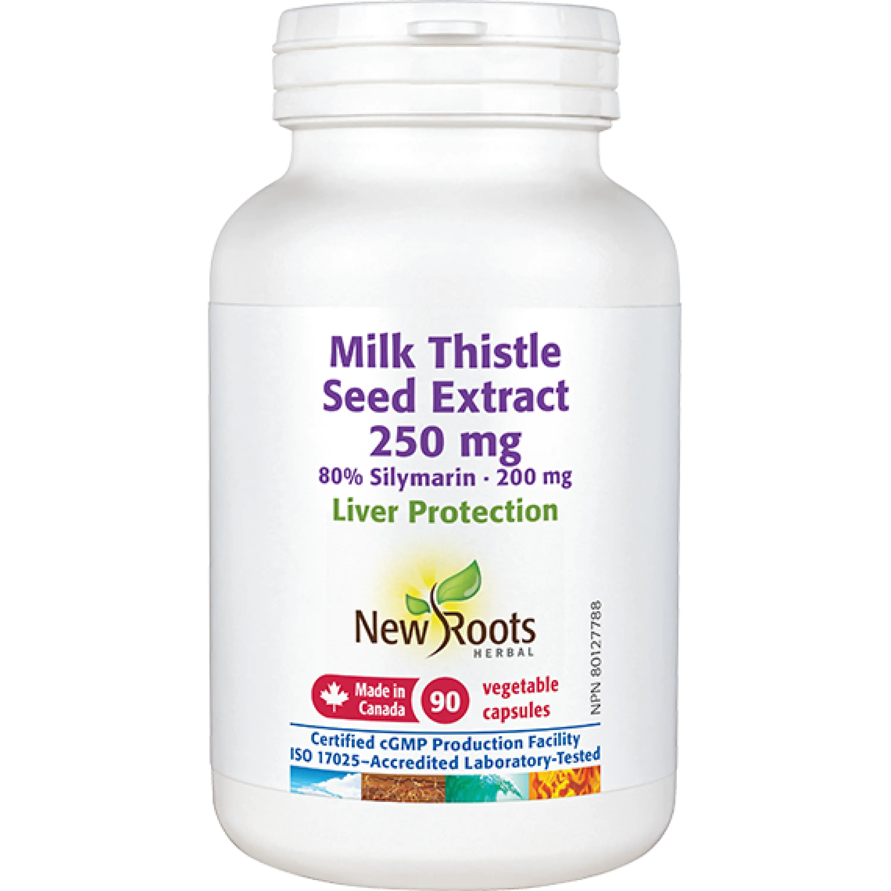 New Roots Milk Thistle Seed Extract 250mg, Various Sizes