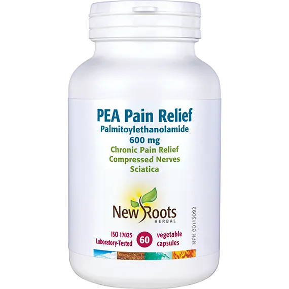 New Roots PEA Pain Relief 600mg, 60 capsules