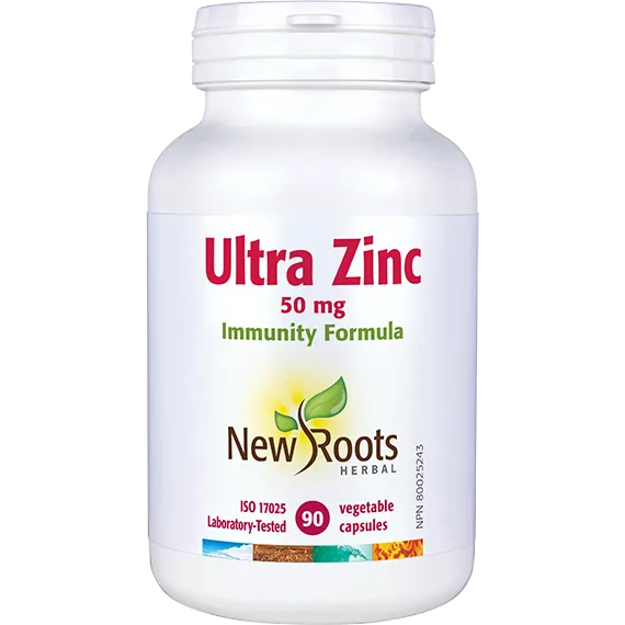 New Roots Ultra Zinc 50mg, 90 capsules